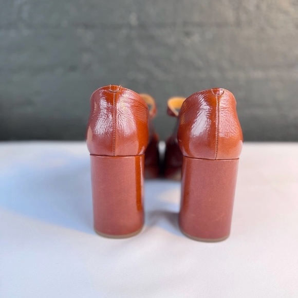 Sézane Georgia High Mary Janes Polished Camel - 39/8 - Picture 4 of 7